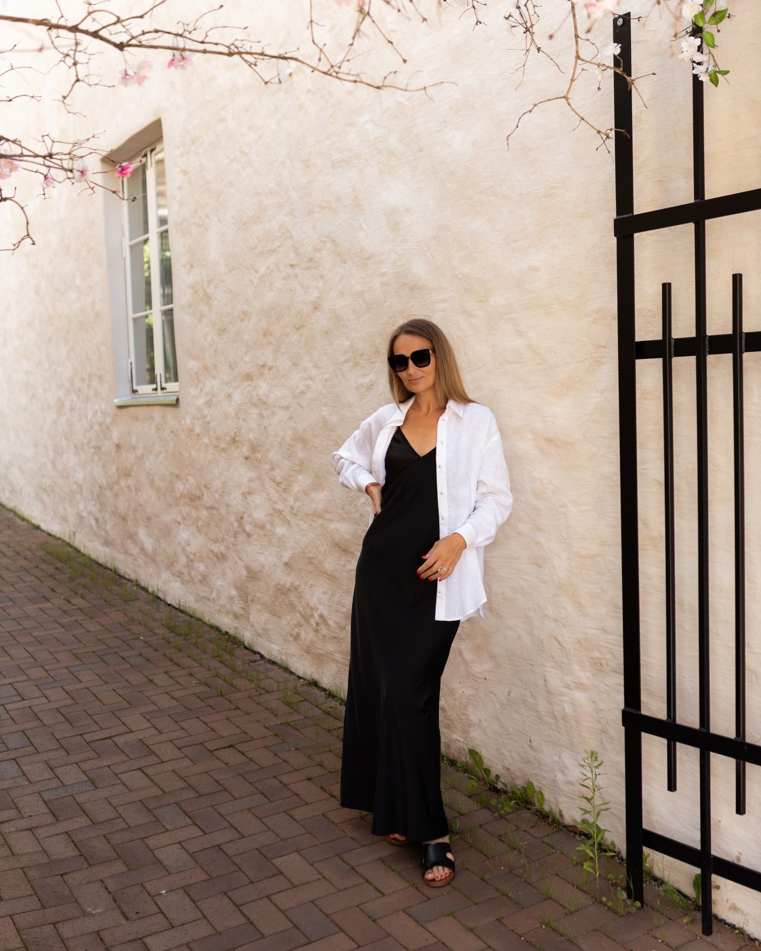 Balts lina krekls
