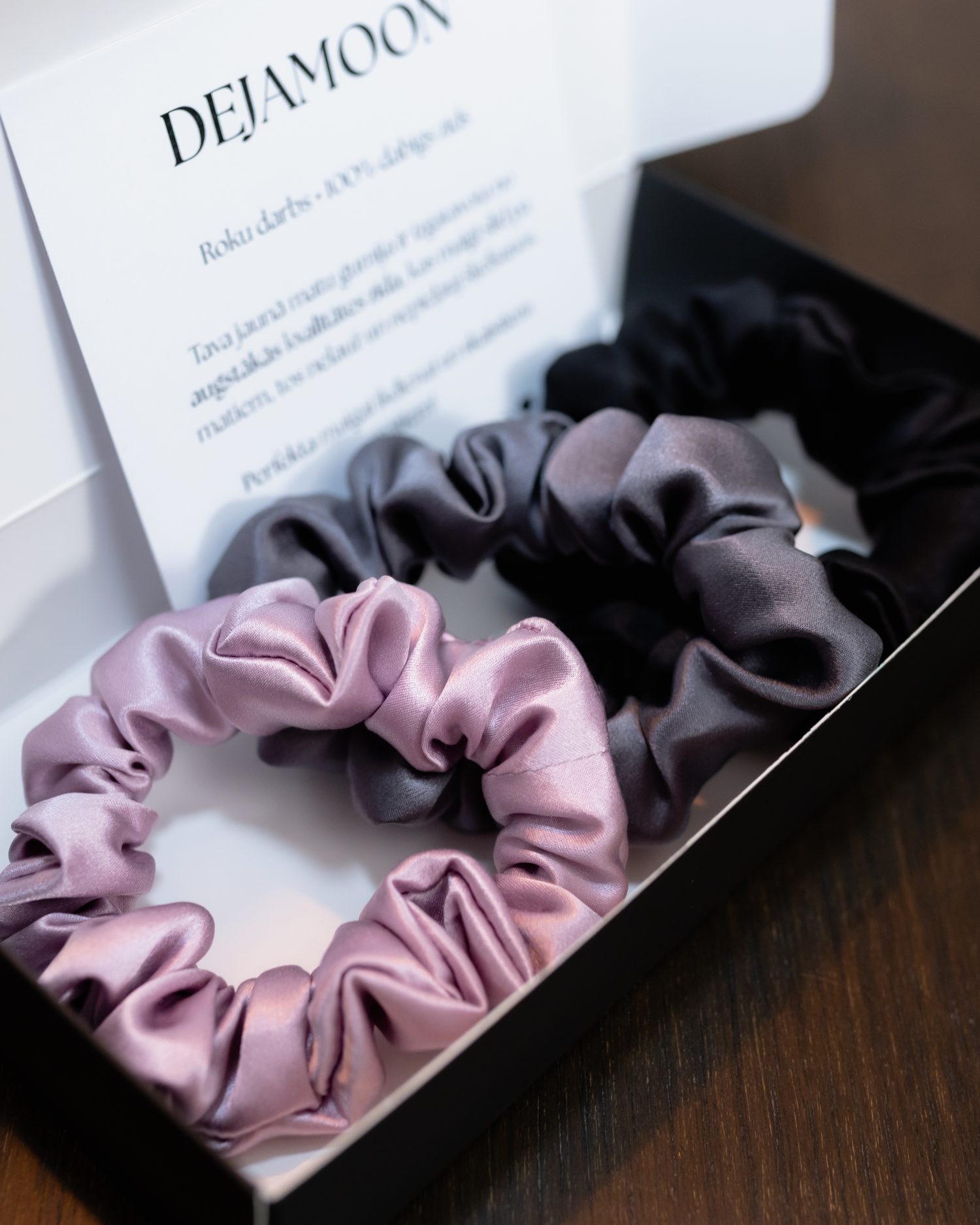 Dabīgā zīda matu gumiju komplekts